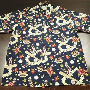 Big‎ Dogs Mens Hawaiian Shirt Size XL Baseball South Paw League